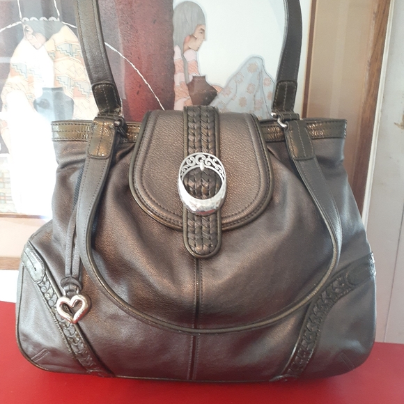 Brighton Bags Brand New Stunning Pewter Leather Brighton Purse